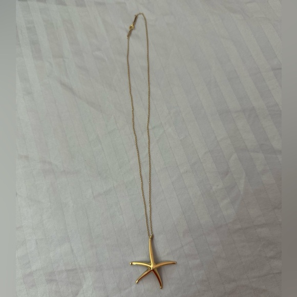 Tiffany & Co 18k Gold Starfish Pendant Necklace - Picture 1 of 7